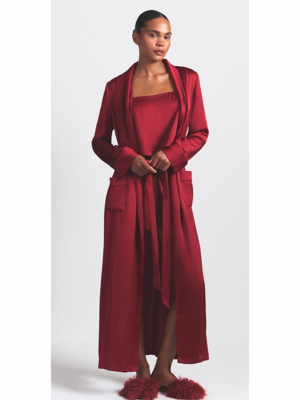 Skims Brick Long Robe NWT